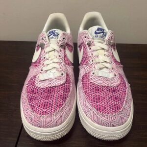 Nike Air Force 1 Pink Patterned Sneakers - Women’s Size 6 (Very Clean)